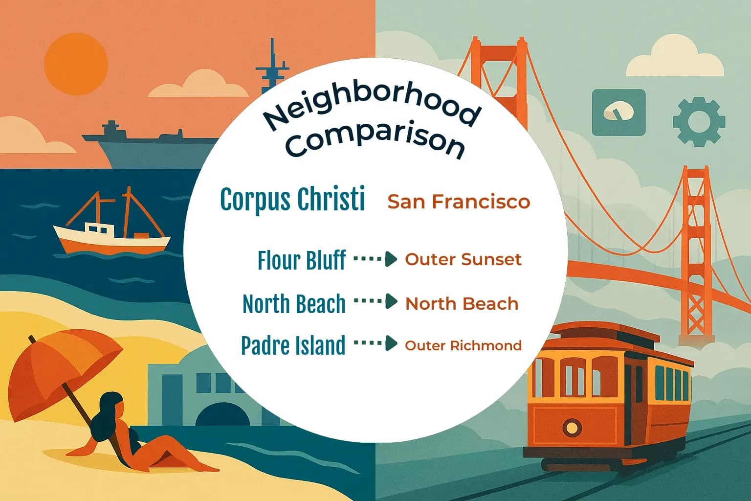 Corpus Christi vs San Francisco Neighborhood Comparison