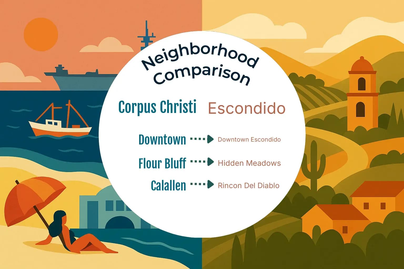 Corpus Christi vs Escondido Neighborhood Comparison