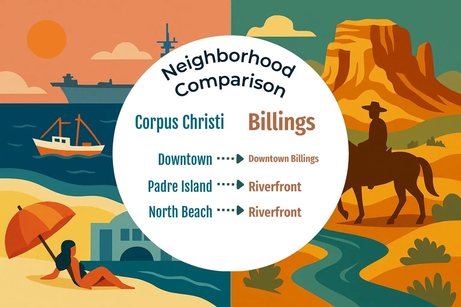 Corpus Christi vs Billings Neighborhood Comparison