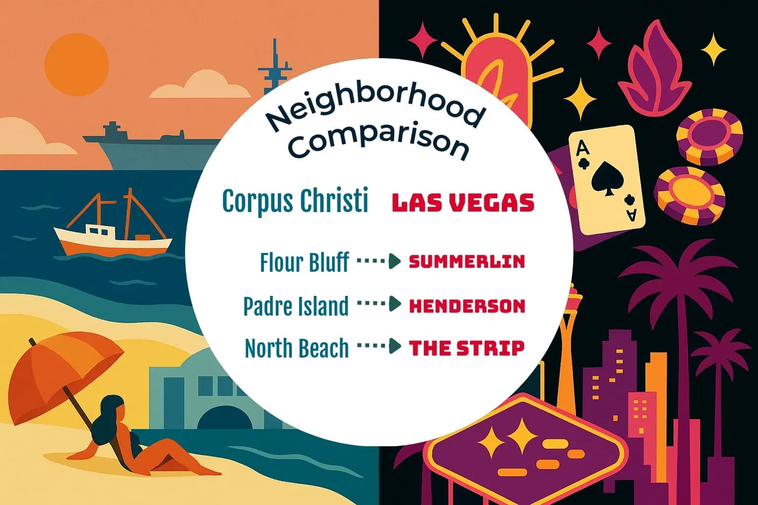 Corpus Christi vs Las Vegas Neighborhood Comparison