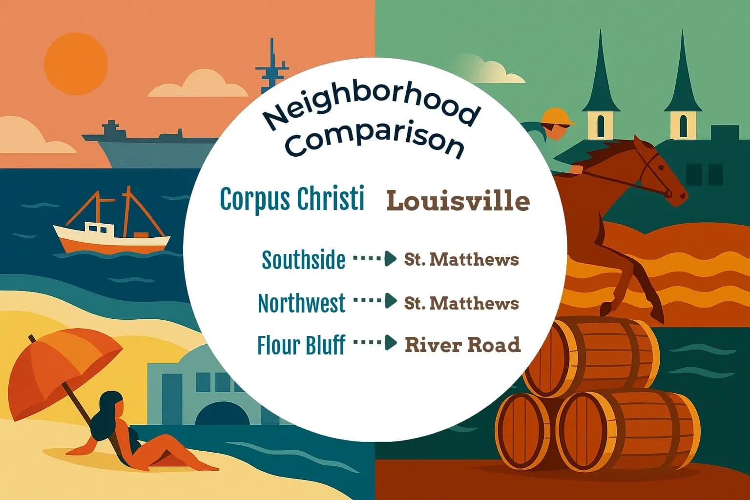 Corpus Christi vs Louisville Neighborhood Comparison