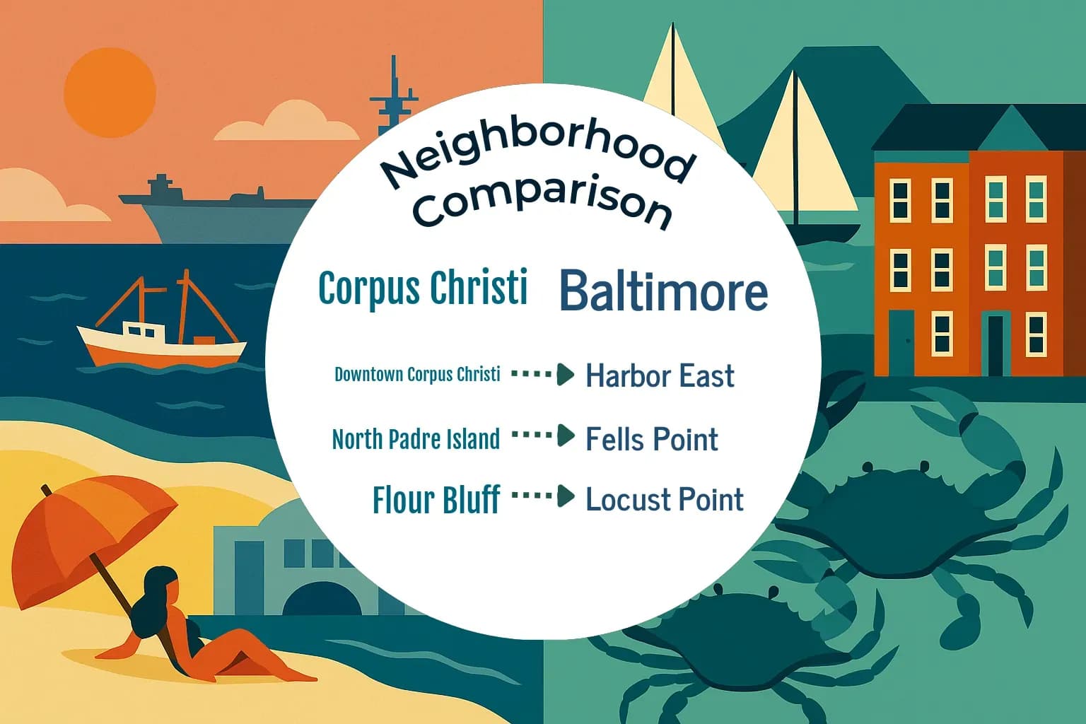 Corpus Christi vs Baltimore Neighborhood Comparison