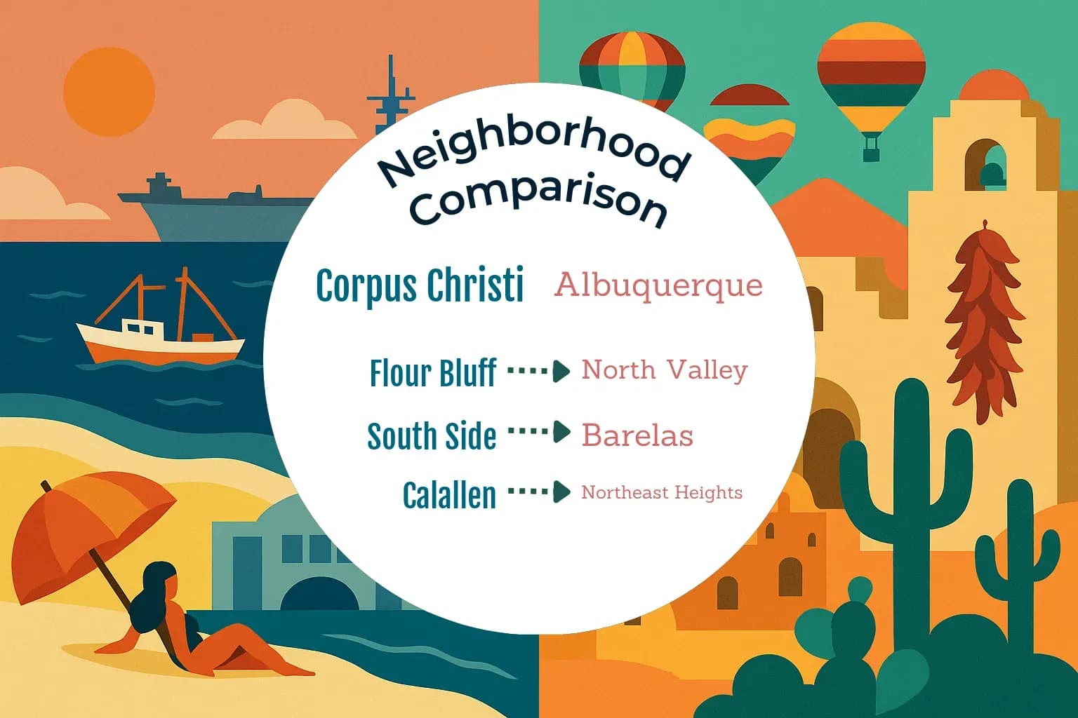 Corpus Christi vs Albuquerque Neighborhood Comparison