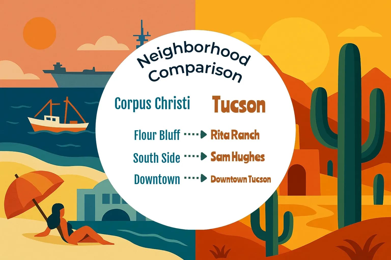 Corpus Christi vs Tucson Neighborhood Comparison
