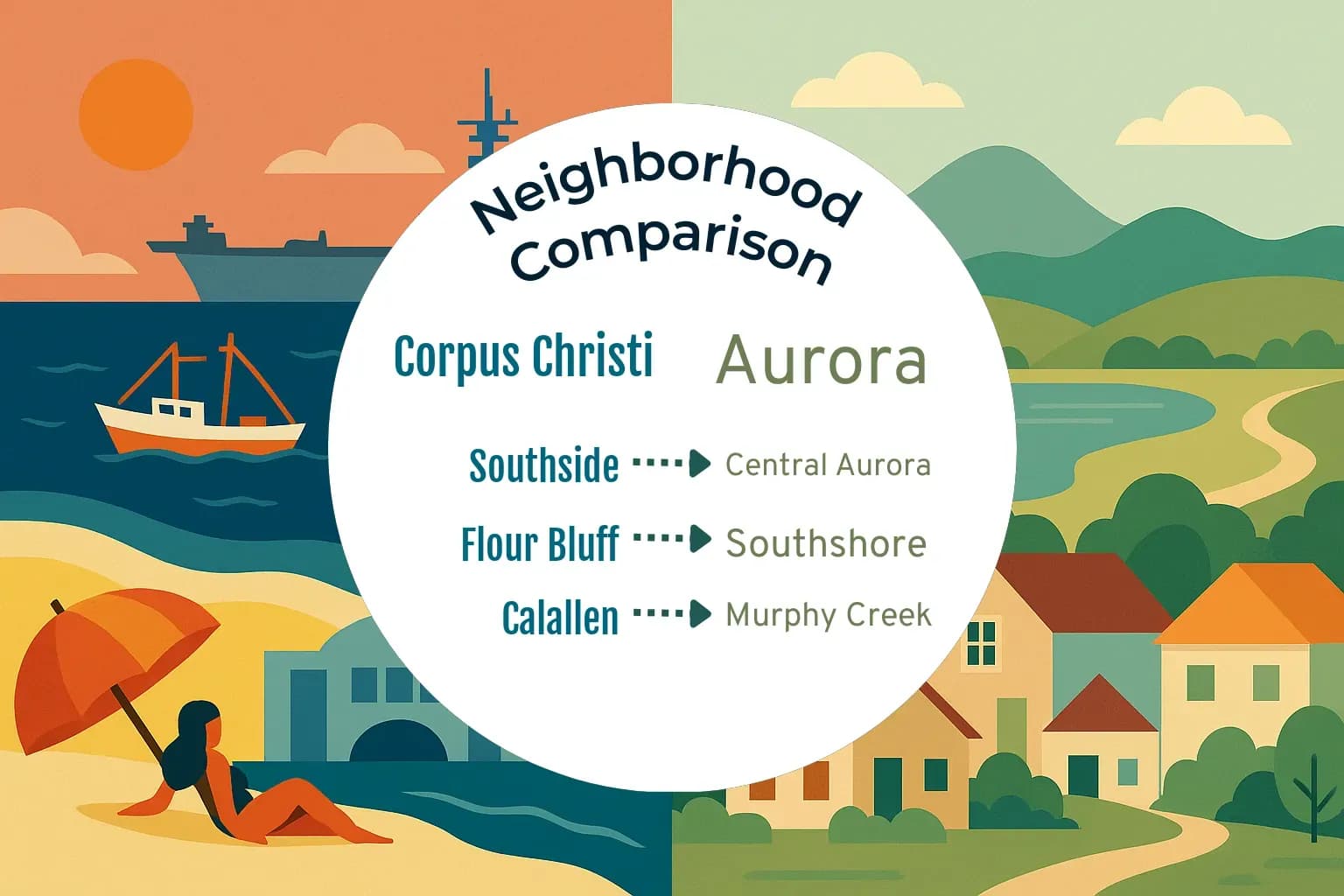 Corpus Christi vs Aurora Neighborhood Comparison