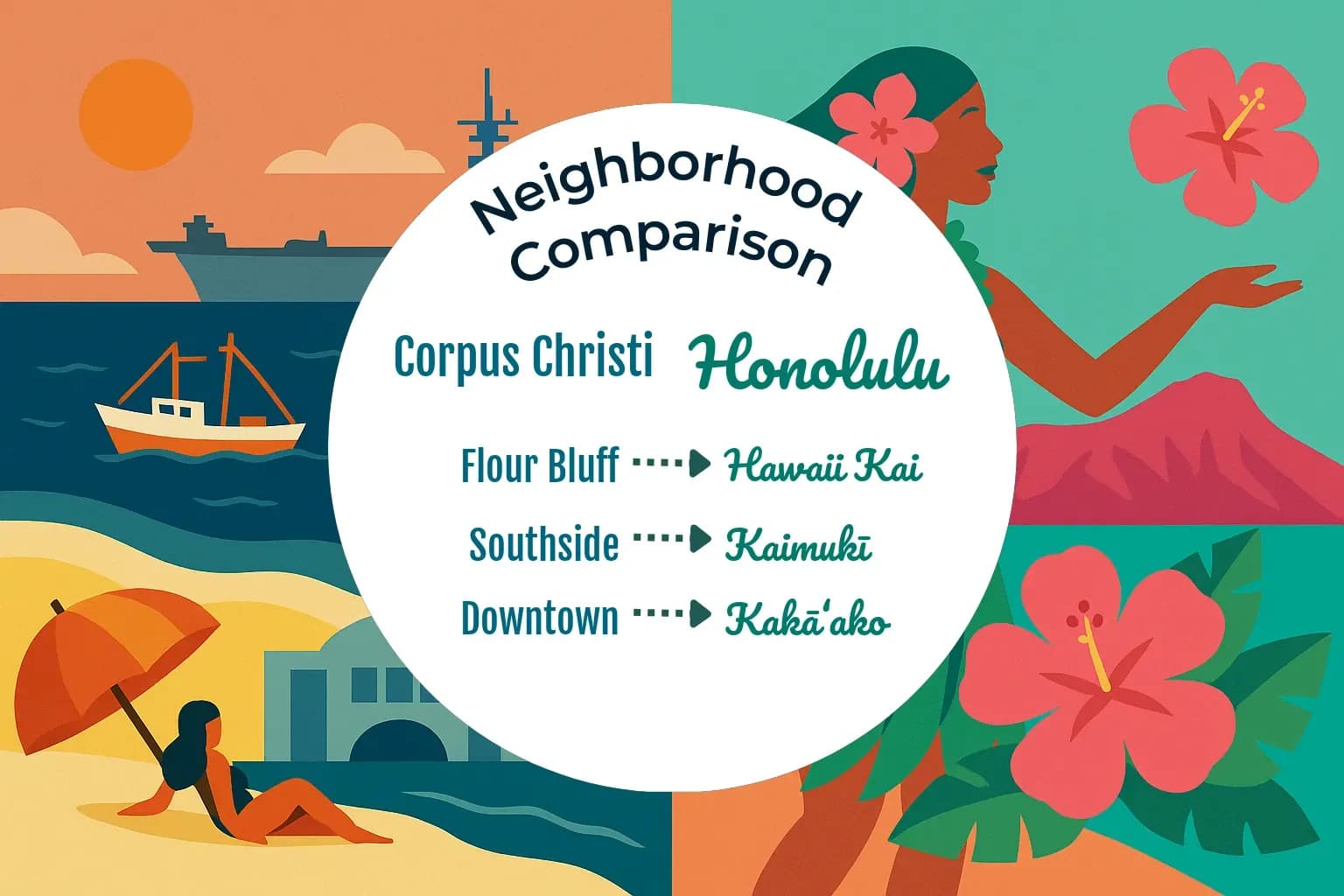 Corpus Christi vs Honolulu Neighborhood Comparison