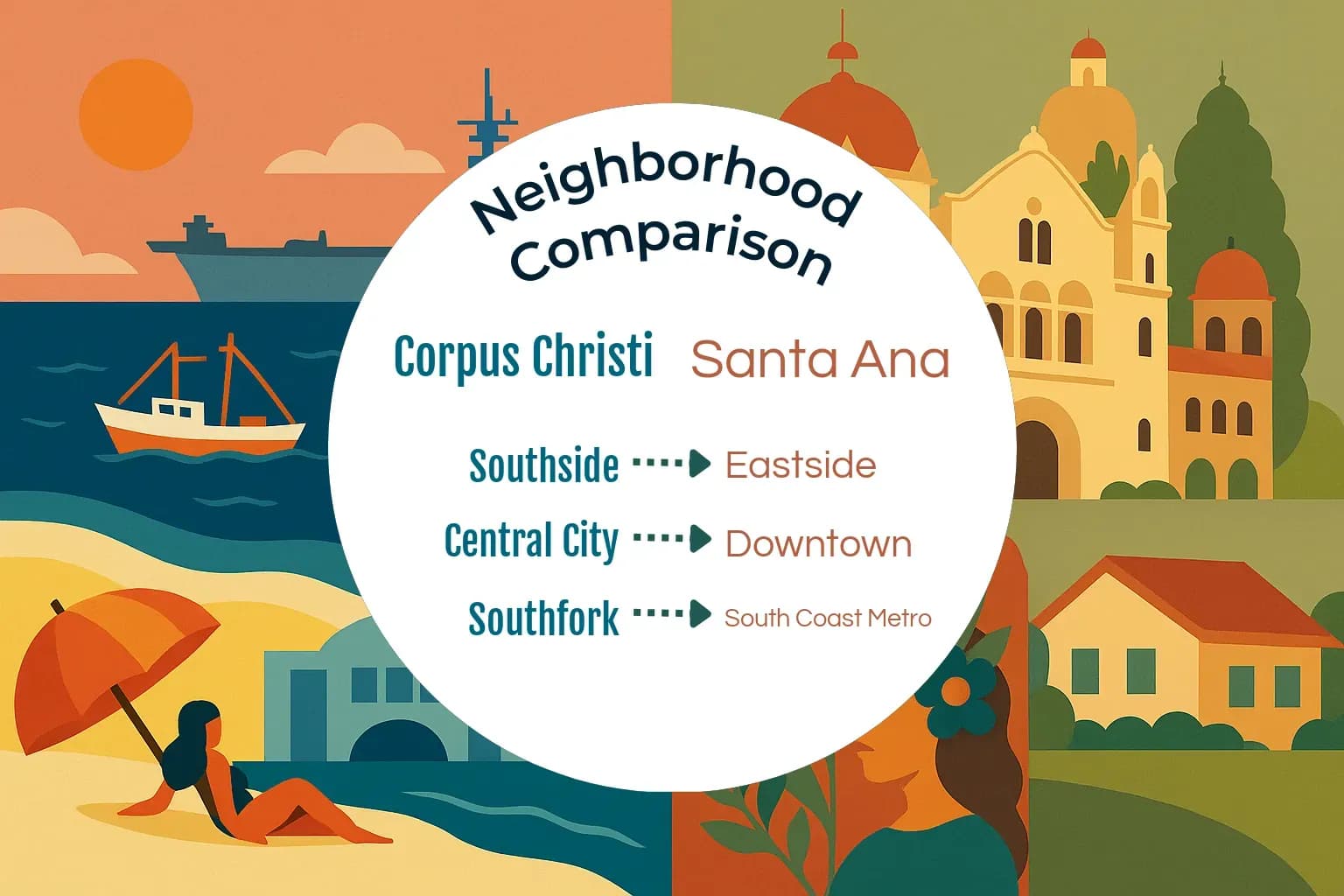 Corpus Christi vs Santa Ana Neighborhood Comparison