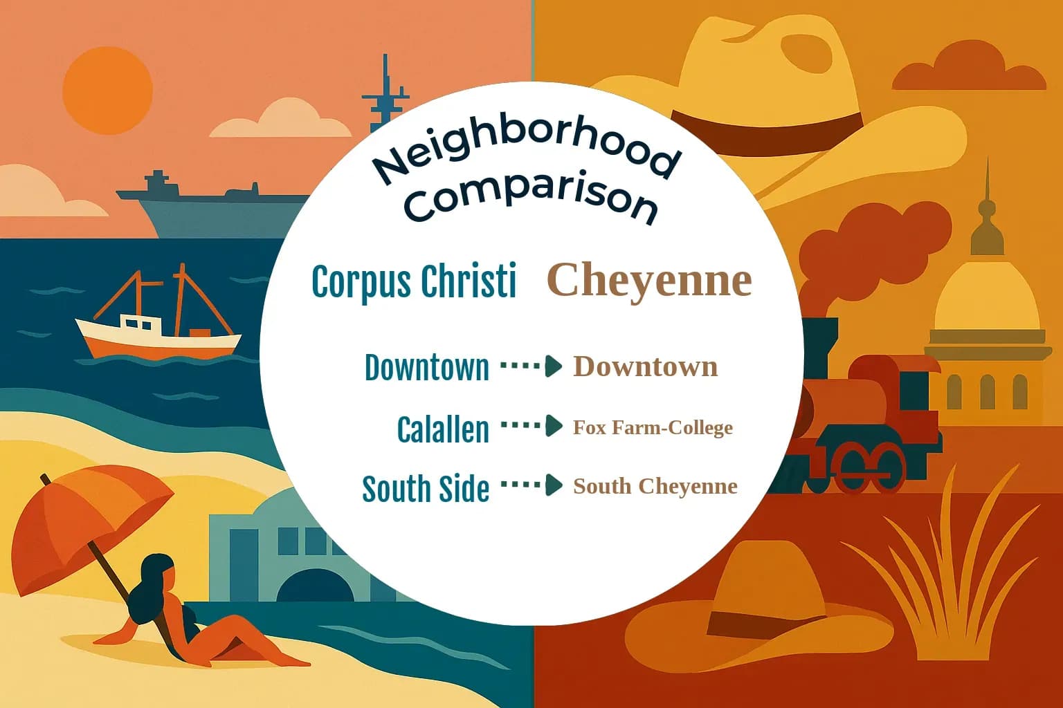 Corpus Christi vs Cheyenne Neighborhood Comparison