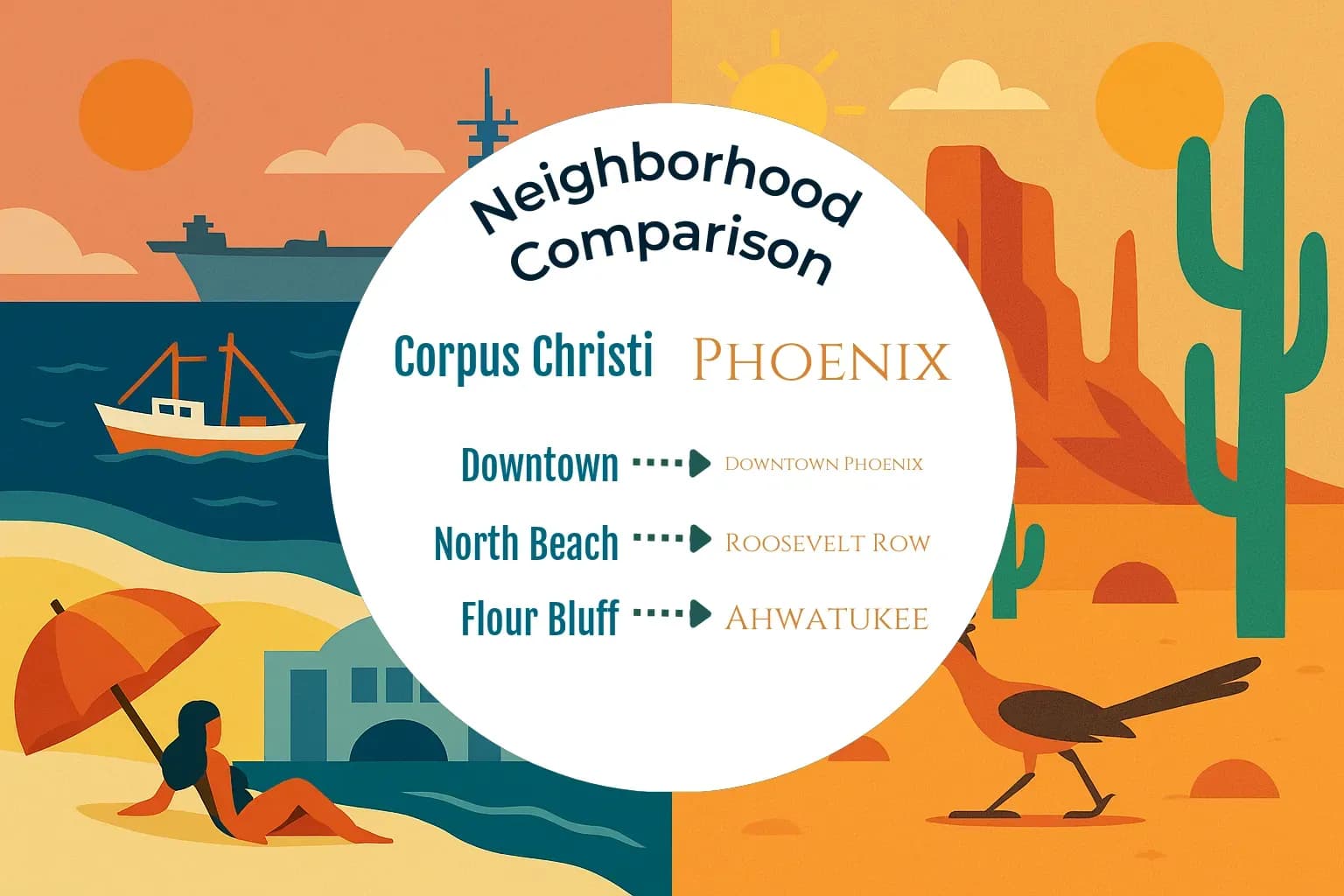Corpus Christi vs Phoenix Neighborhood Comparison