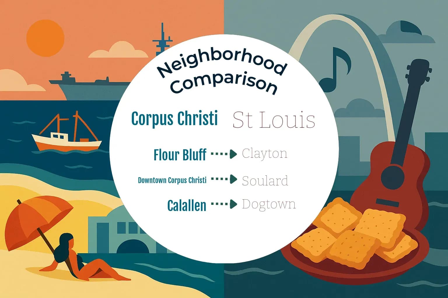 Corpus Christi vs St. Louis Neighborhood Comparison