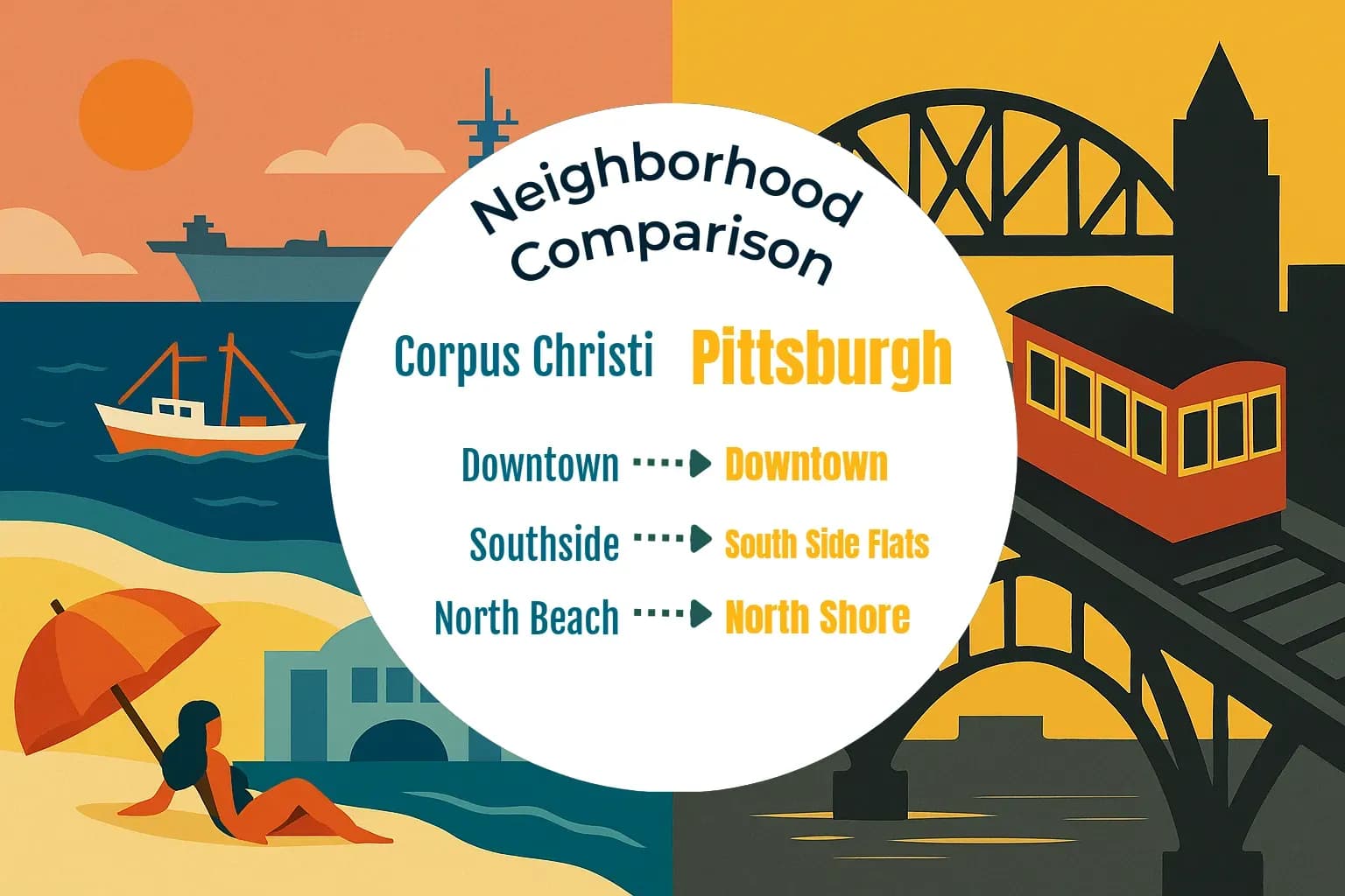 Corpus Christi vs Pittsburgh Neighborhood Comparison