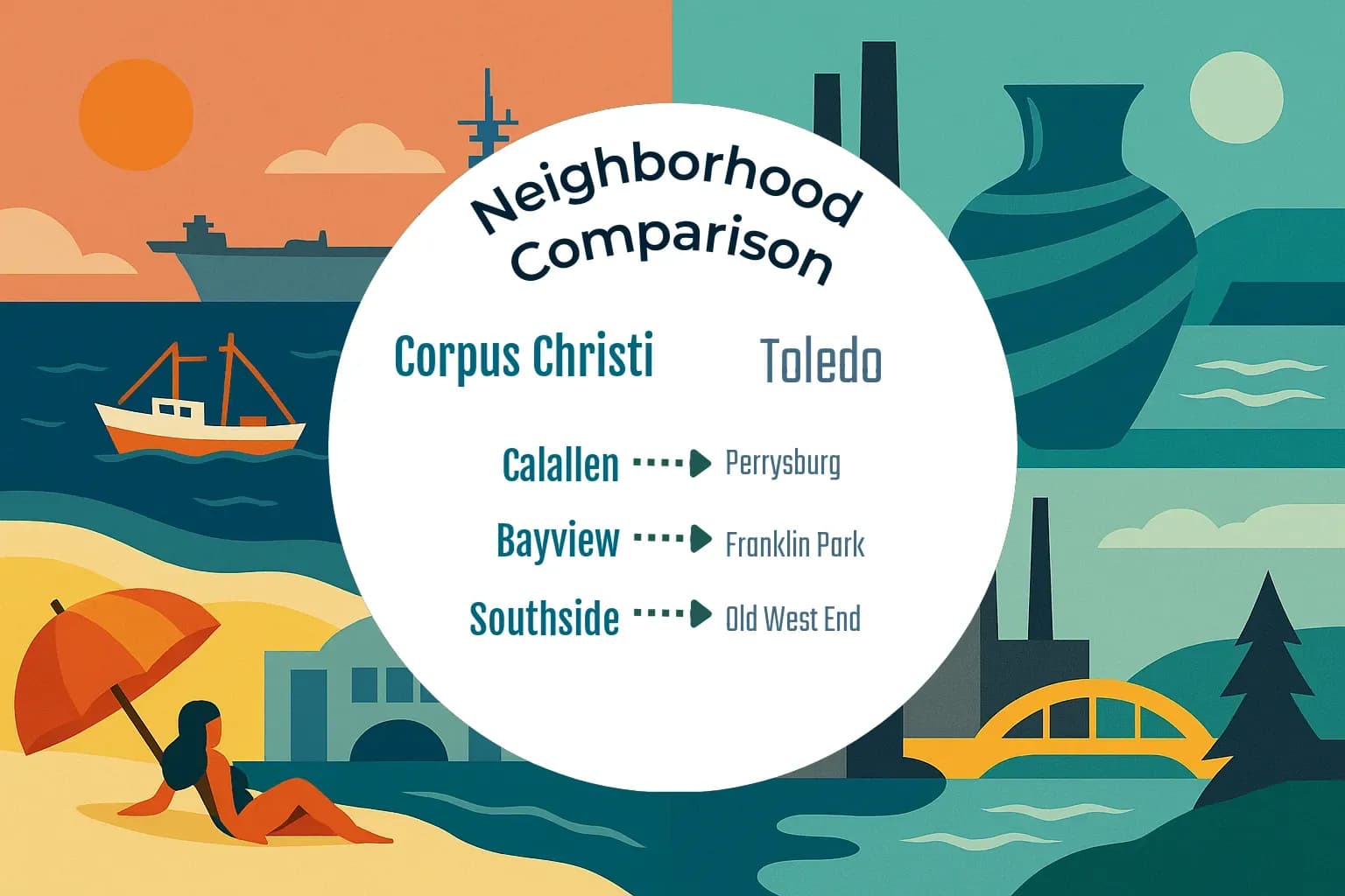 Corpus Christi vs Toledo Neighborhood Comparison