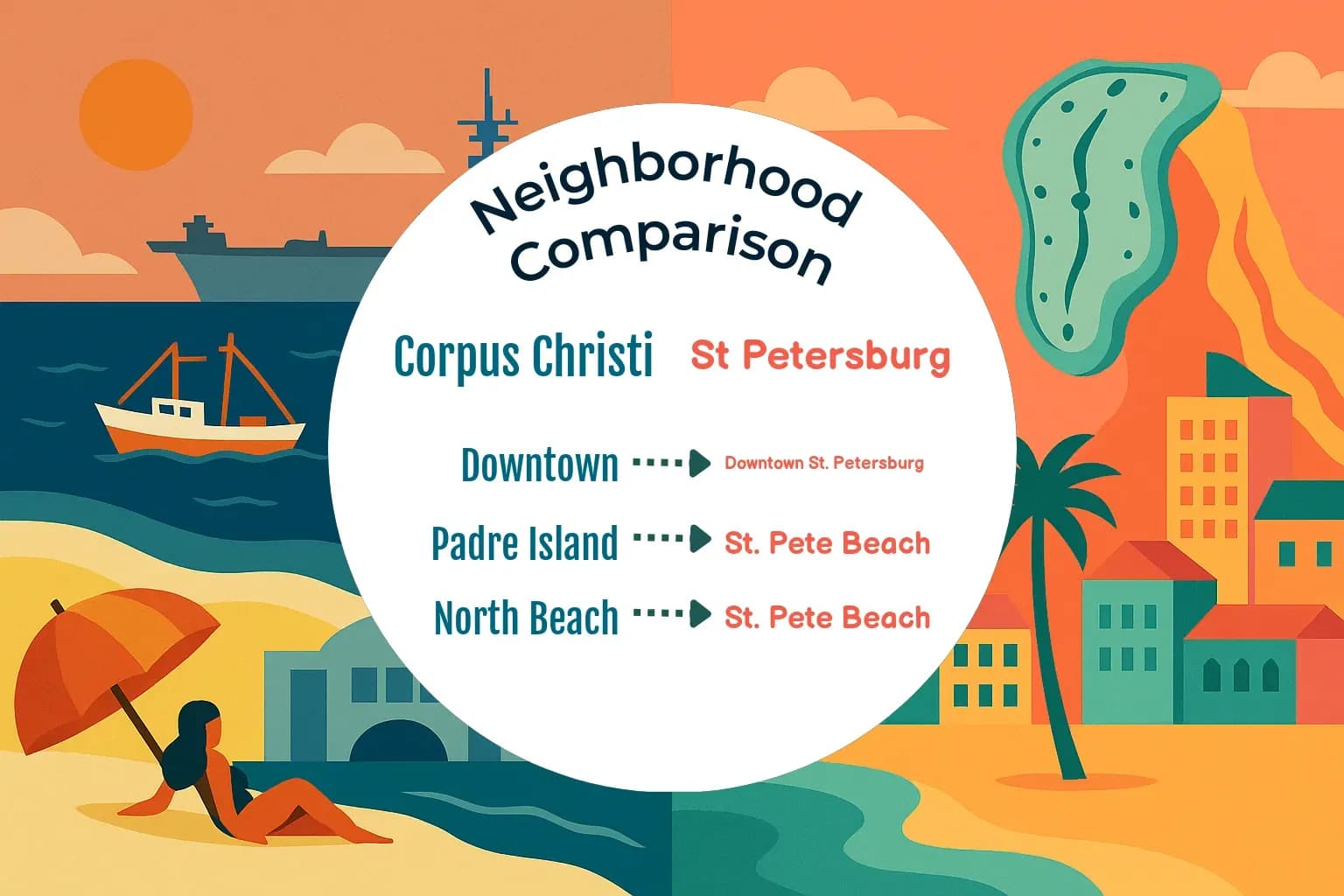 Corpus Christi vs St. Petersburg Neighborhood Comparison