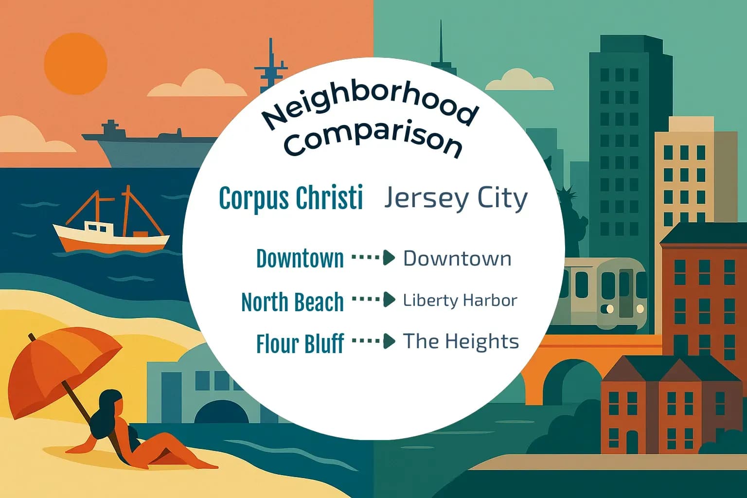 Corpus Christi vs Jersey City Neighborhood Comparison
