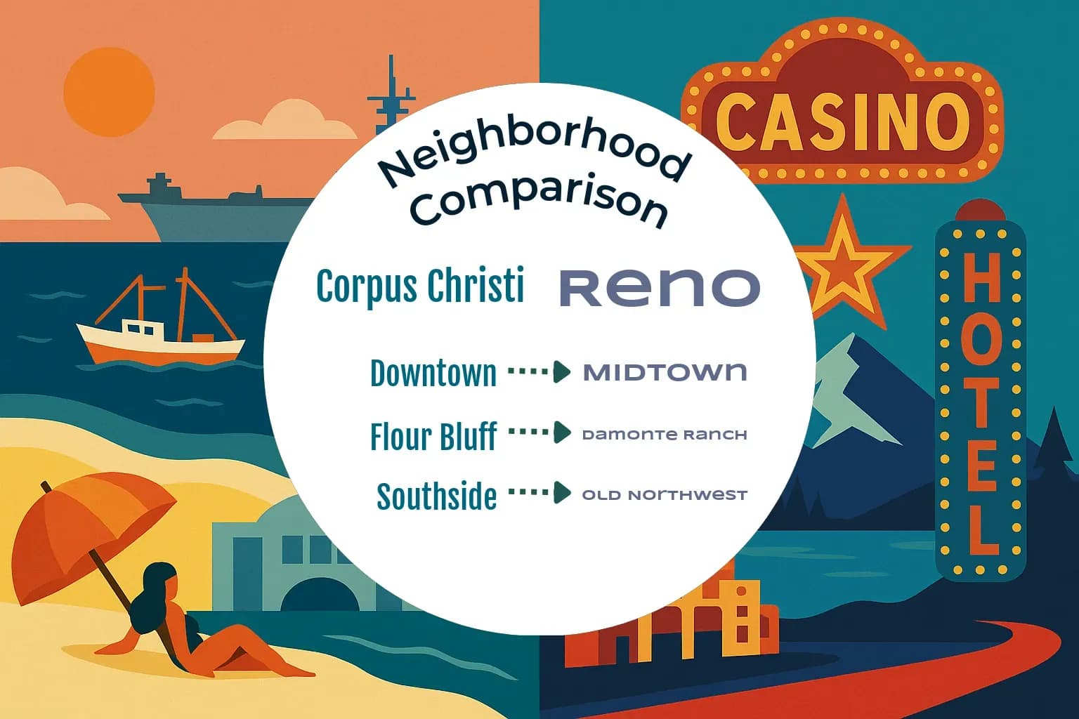 Corpus Christi vs Reno Neighborhood Comparison