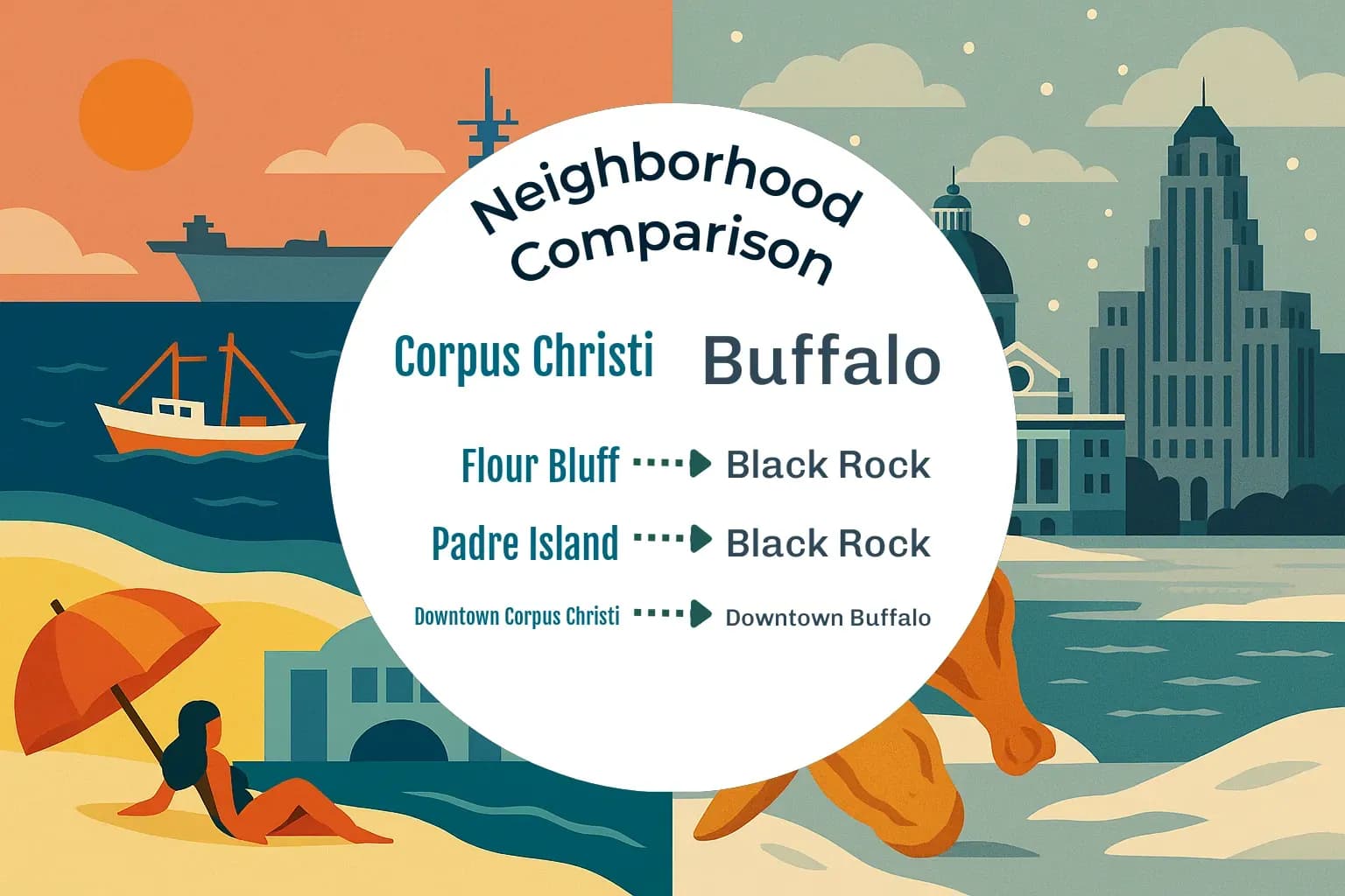 Corpus Christi vs Buffalo Neighborhood Comparison