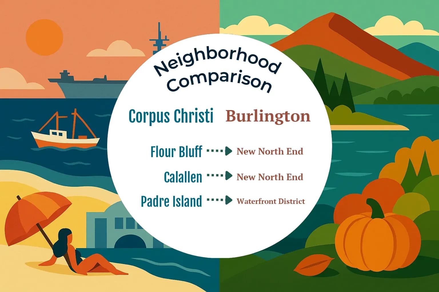Corpus Christi vs Burlington Neighborhood Comparison
