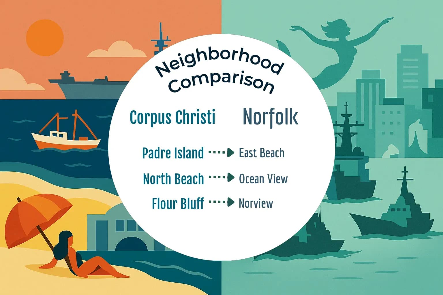 Corpus Christi vs Norfolk Neighborhood Comparison
