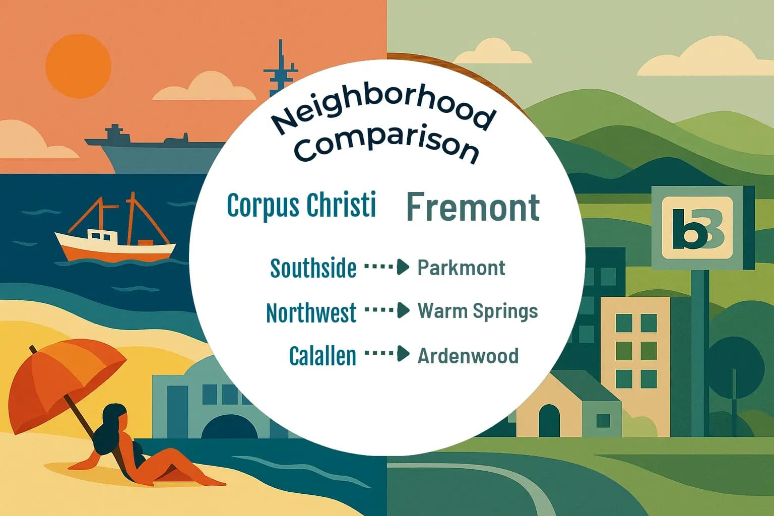 Corpus Christi vs Fremont Neighborhood Comparison