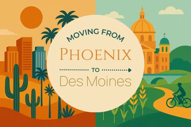Moving from Phoenix to Des Moines