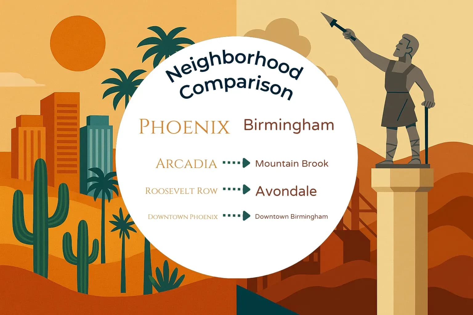 Phoenix vs Birmingham Neighborhood Comparison