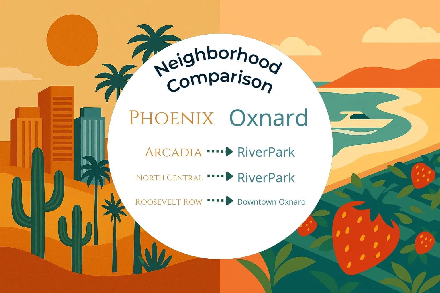 Phoenix vs Oxnard Neighborhood Comparison