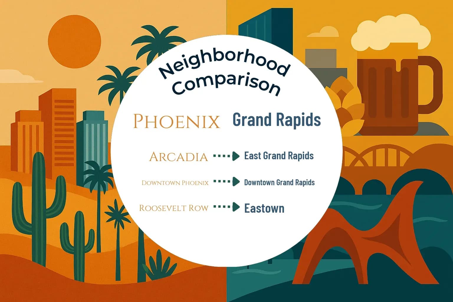 Phoenix vs Grand Rapids Neighborhood Comparison