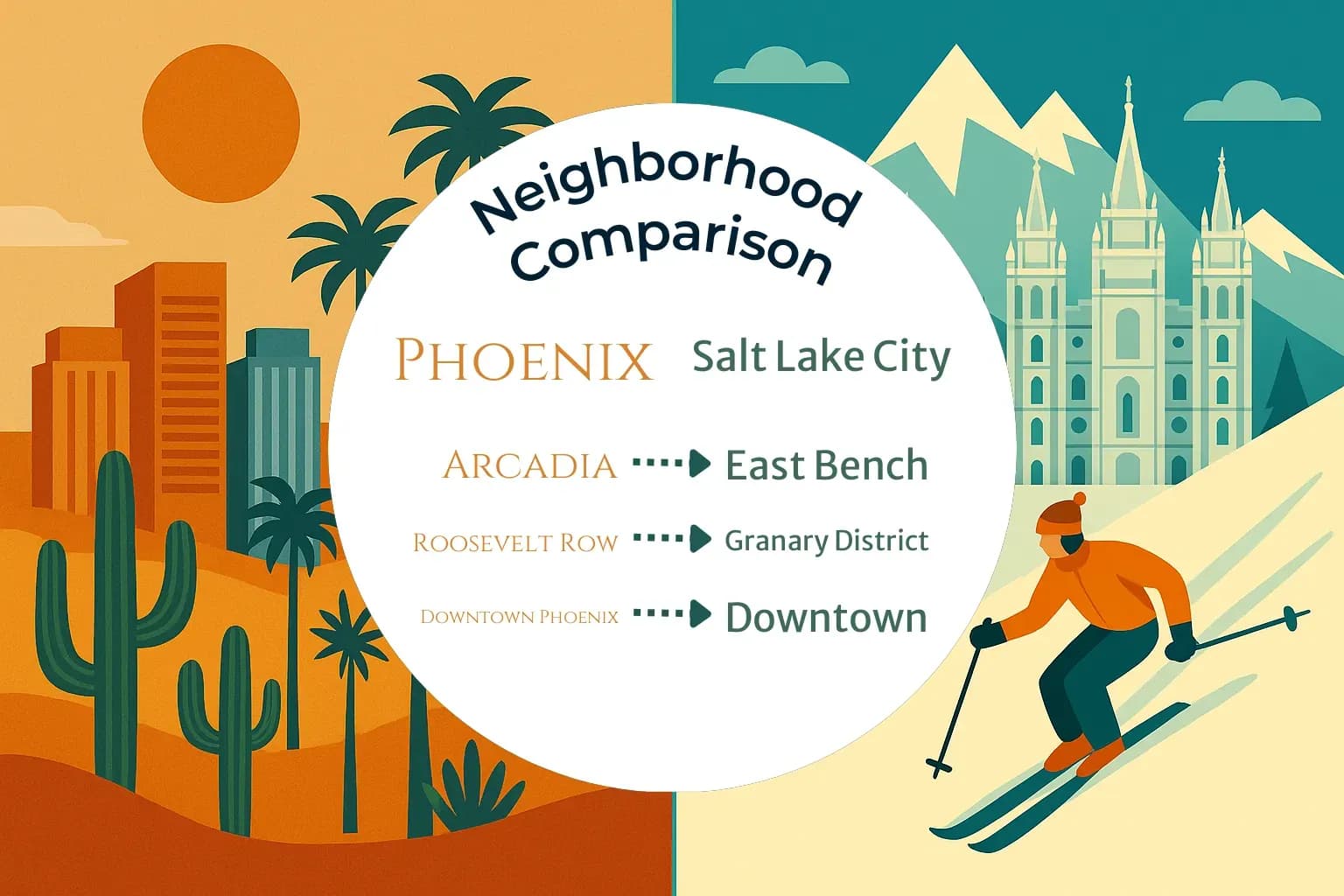Phoenix vs Salt Lake City Neighborhood Comparison