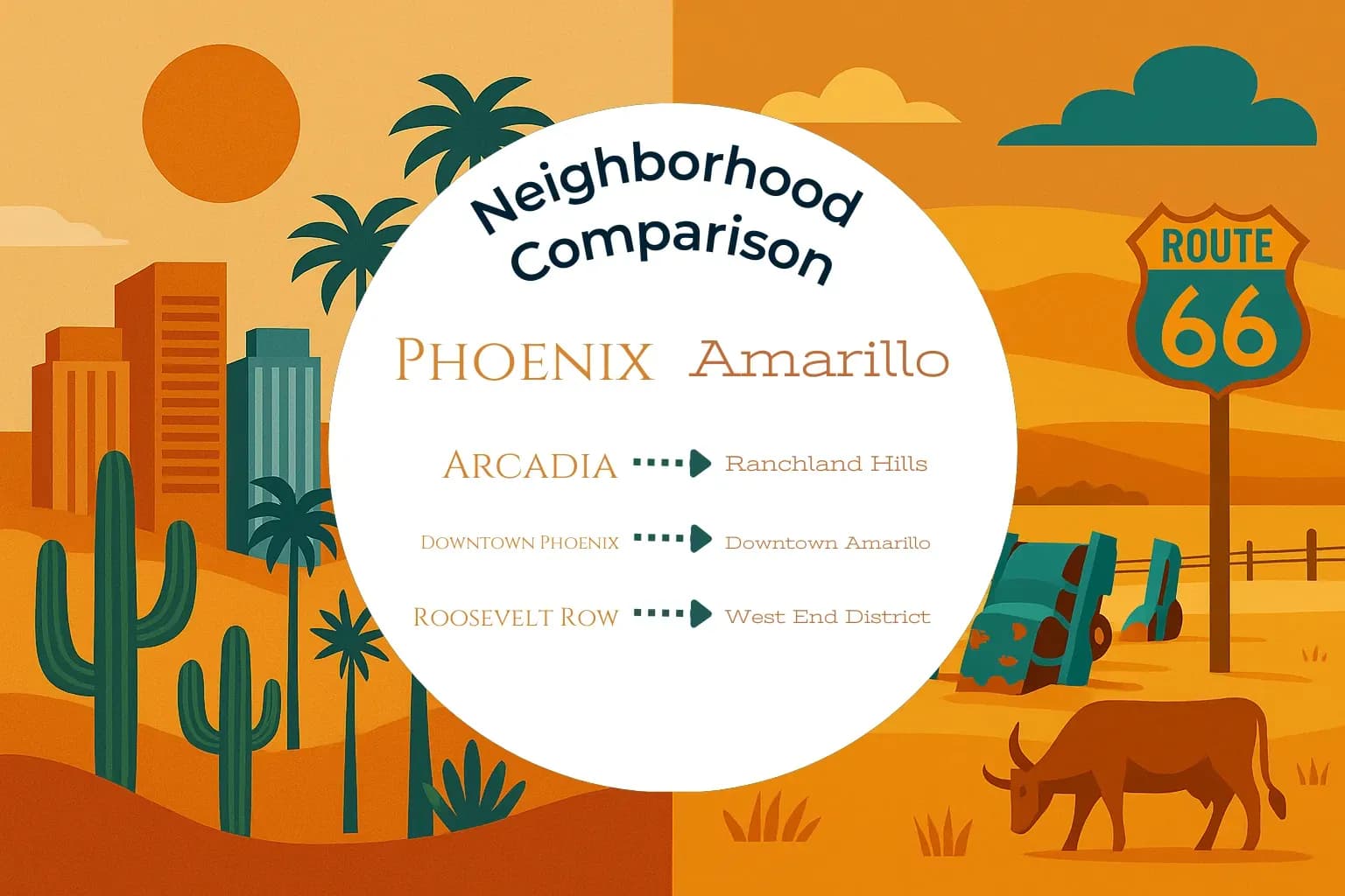 Phoenix vs Amarillo Neighborhood Comparison
