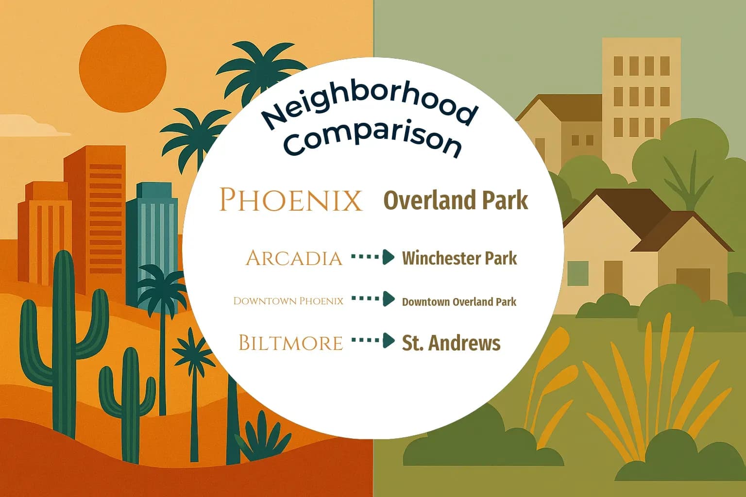 Phoenix vs Overland Park Neighborhood Comparison