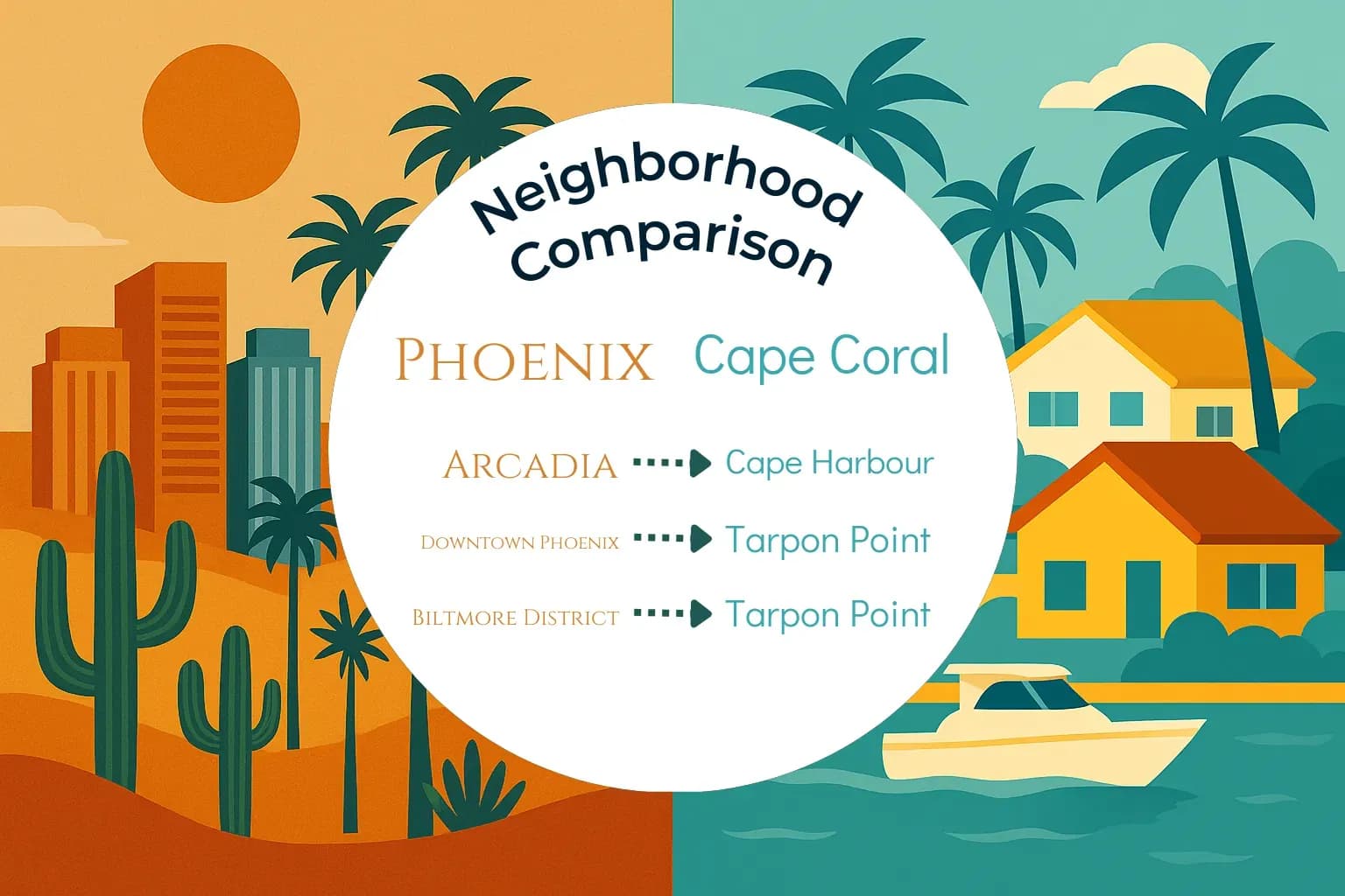 Phoenix vs Cape Coral Neighborhood Comparison
