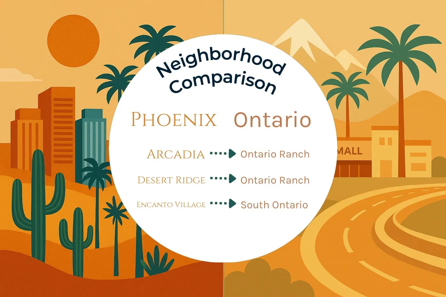 Phoenix vs Ontario Neighborhood Comparison