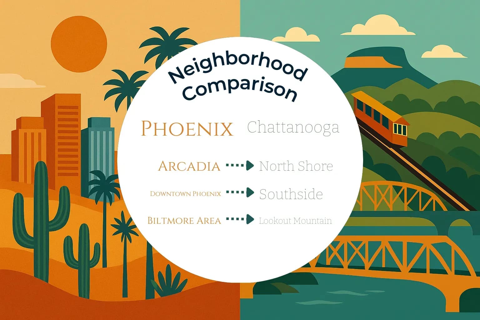 Phoenix vs Chattanooga Neighborhood Comparison