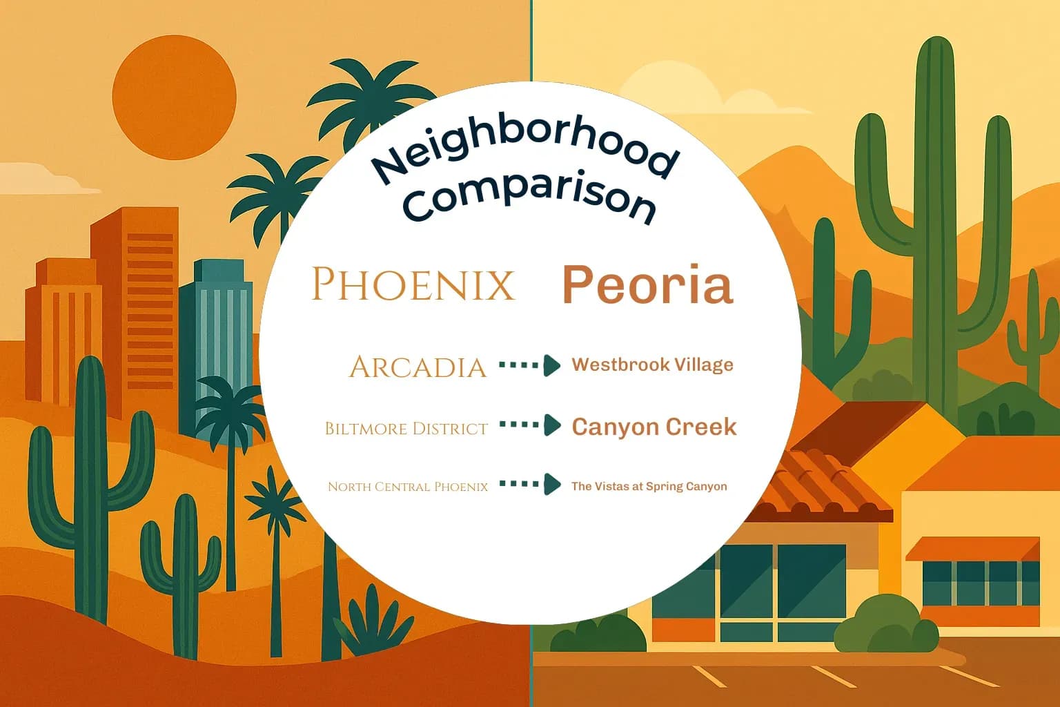 Phoenix vs Peoria Neighborhood Comparison