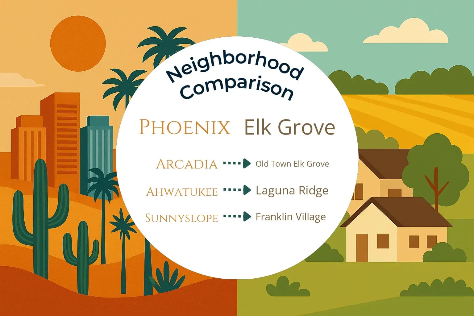 Phoenix vs Elk Grove Neighborhood Comparison