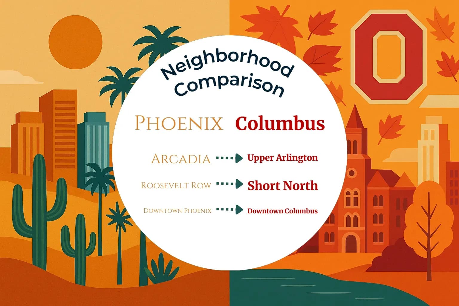 Phoenix vs Columbus Neighborhood Comparison