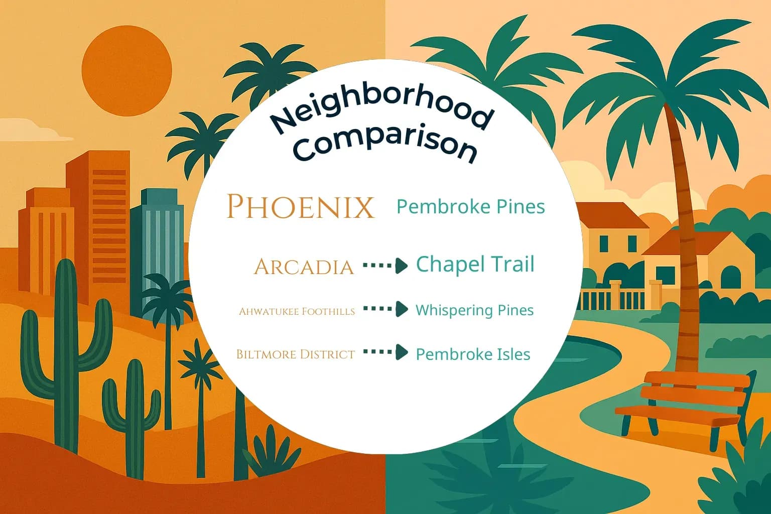 Phoenix vs Pembroke Pines Neighborhood Comparison