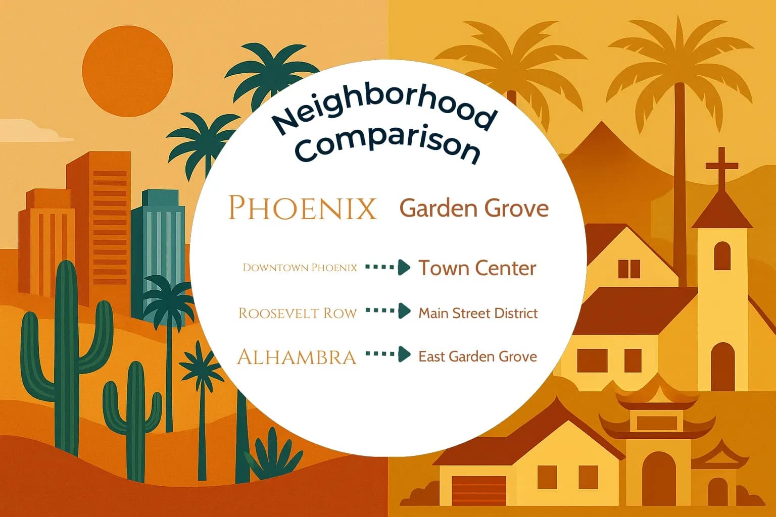 Phoenix vs Garden Grove Neighborhood Comparison