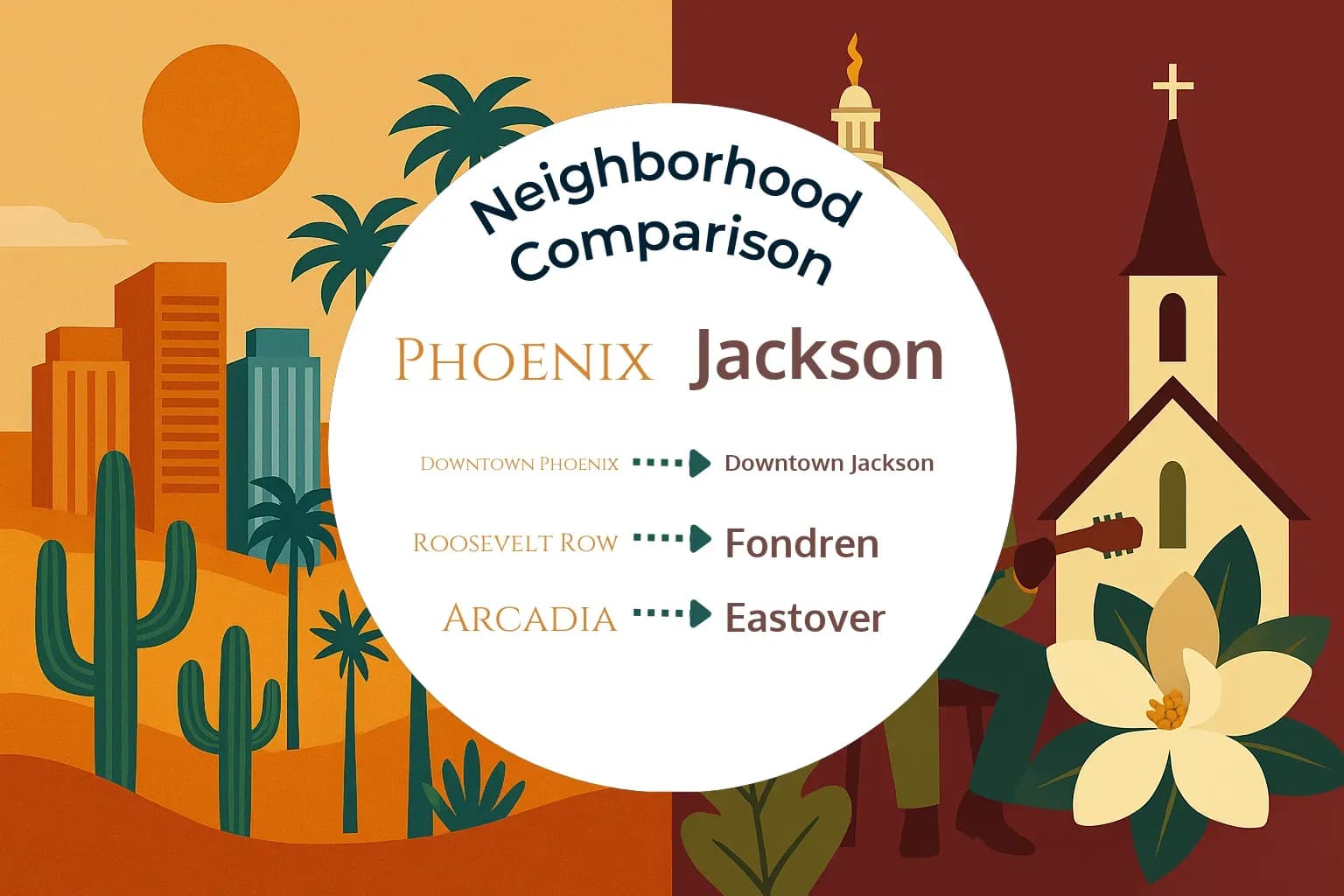 Phoenix vs Jackson Neighborhood Comparison