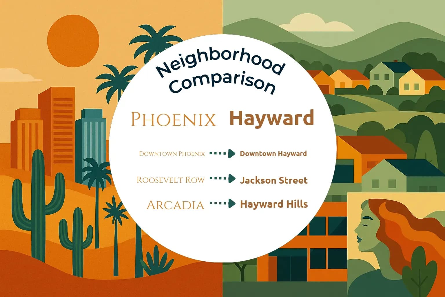 Phoenix vs Hayward Neighborhood Comparison