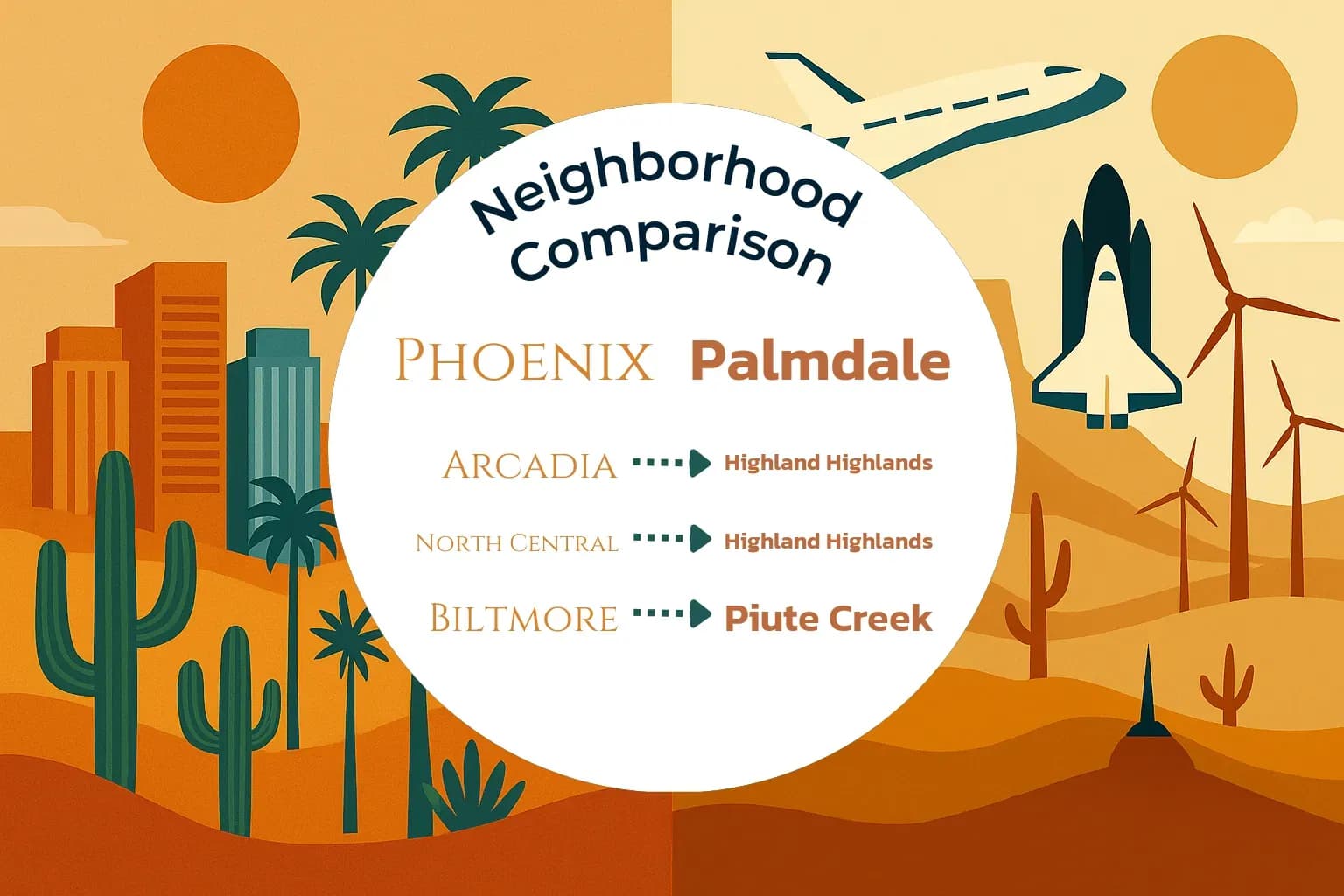 Phoenix vs Palmdale Neighborhood Comparison