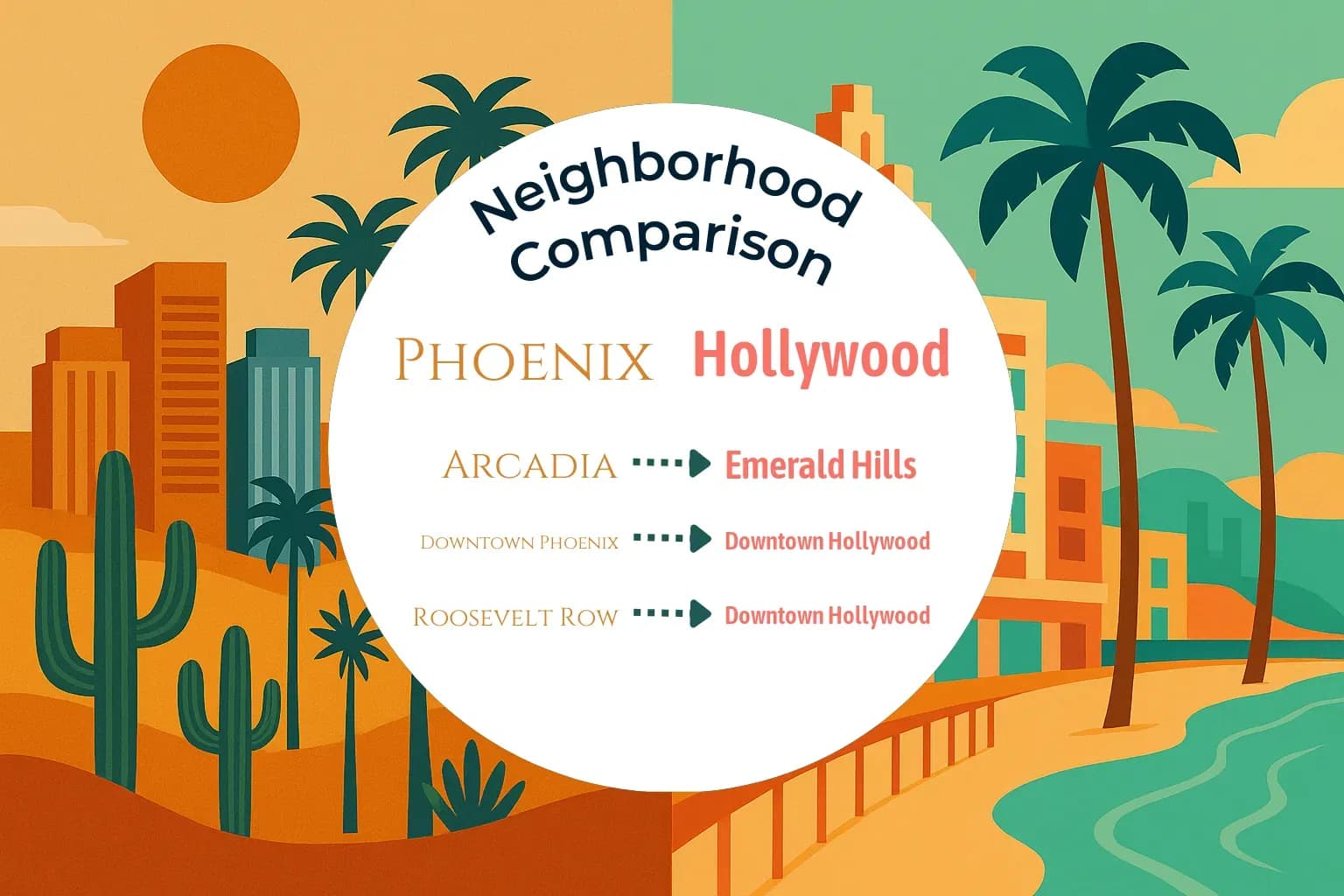 Phoenix vs Hollywood Neighborhood Comparison