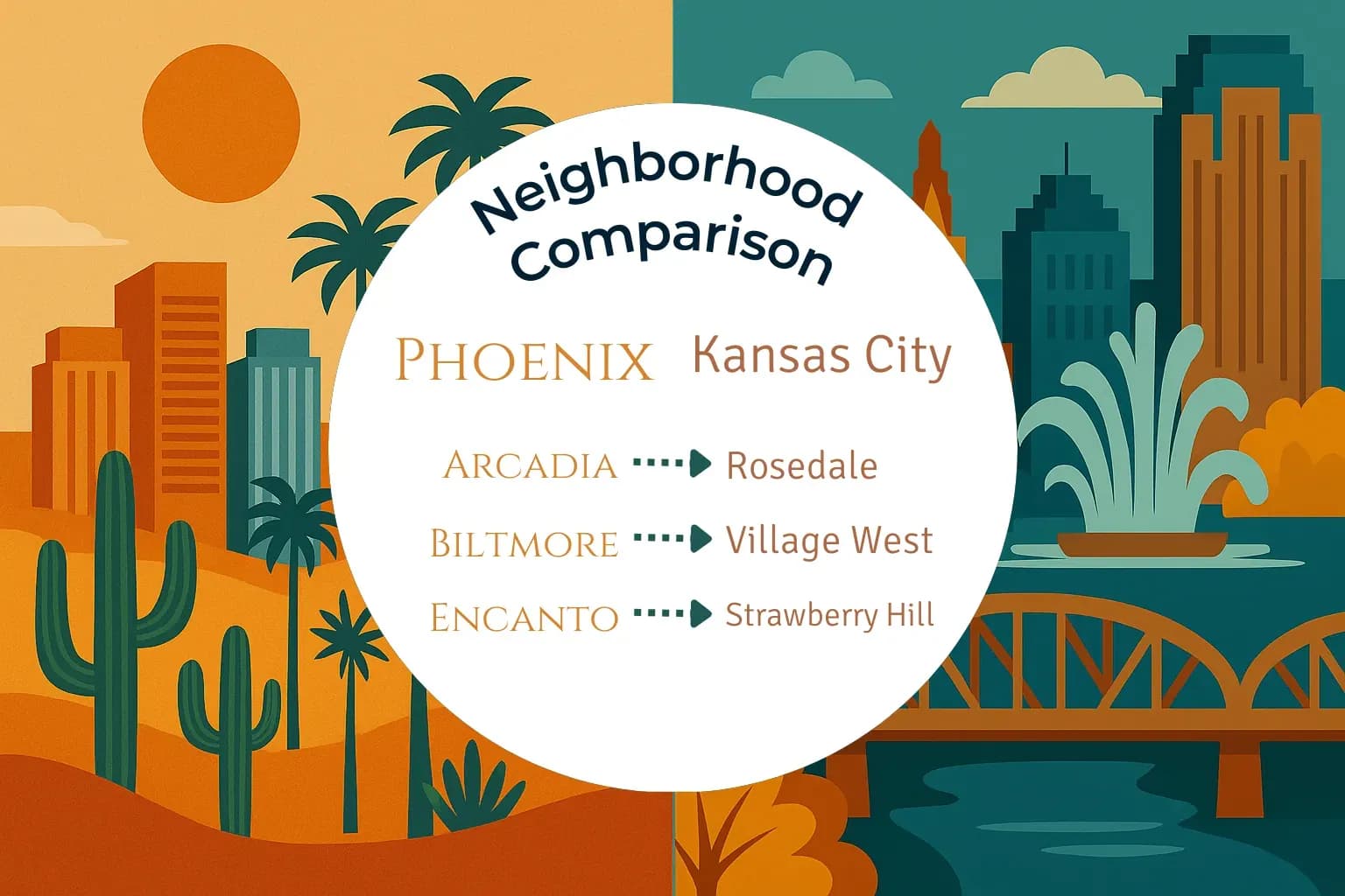 Phoenix vs Kansas City Neighborhood Comparison