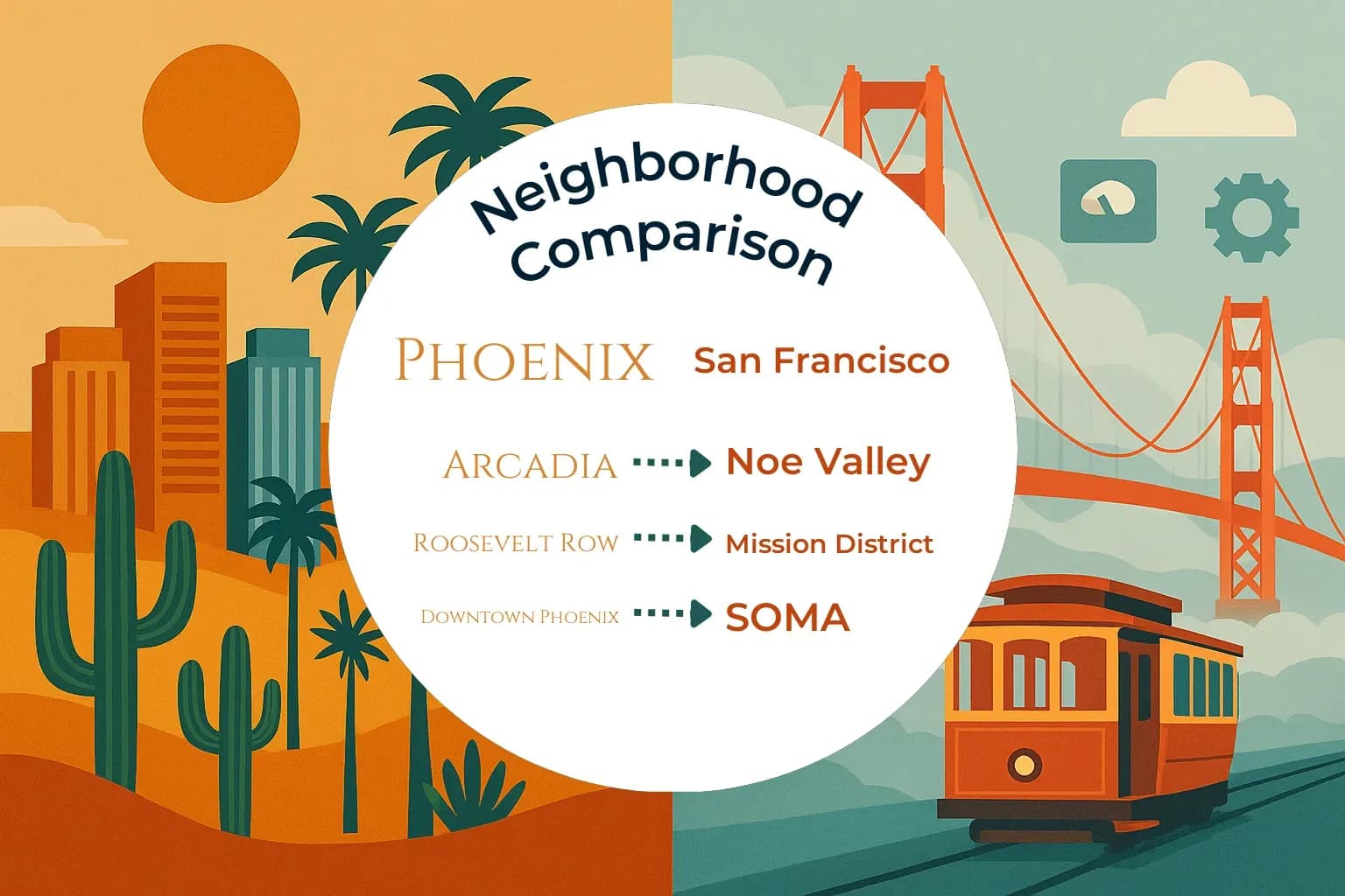 Phoenix vs San Francisco Neighborhood Comparison