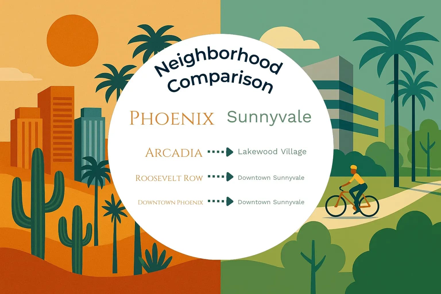 Phoenix vs Sunnyvale Neighborhood Comparison