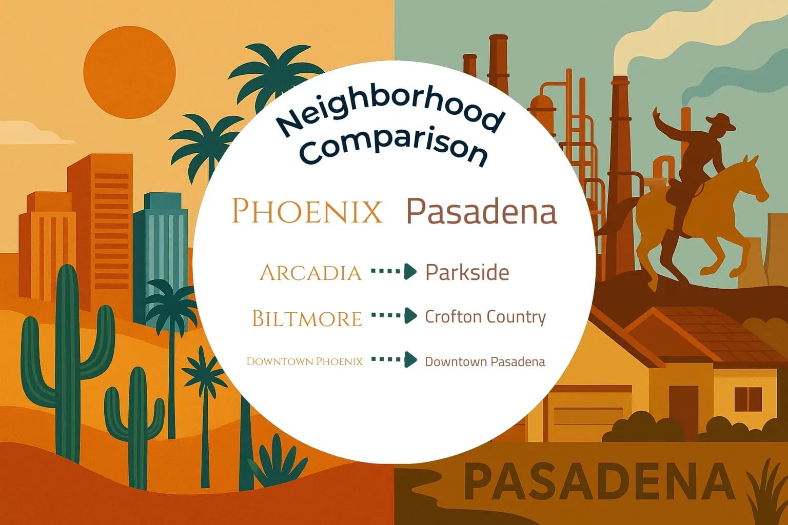 Phoenix vs Pasadena Neighborhood Comparison