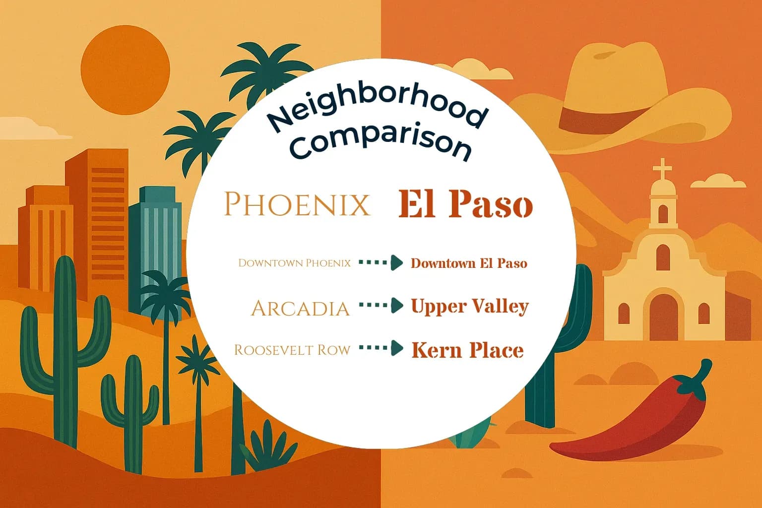 Phoenix vs El Paso Neighborhood Comparison