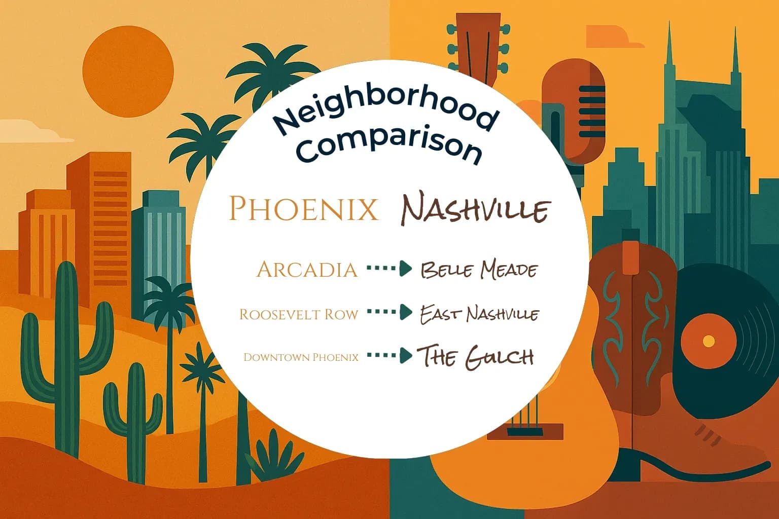 Phoenix vs Nashville Neighborhood Comparison