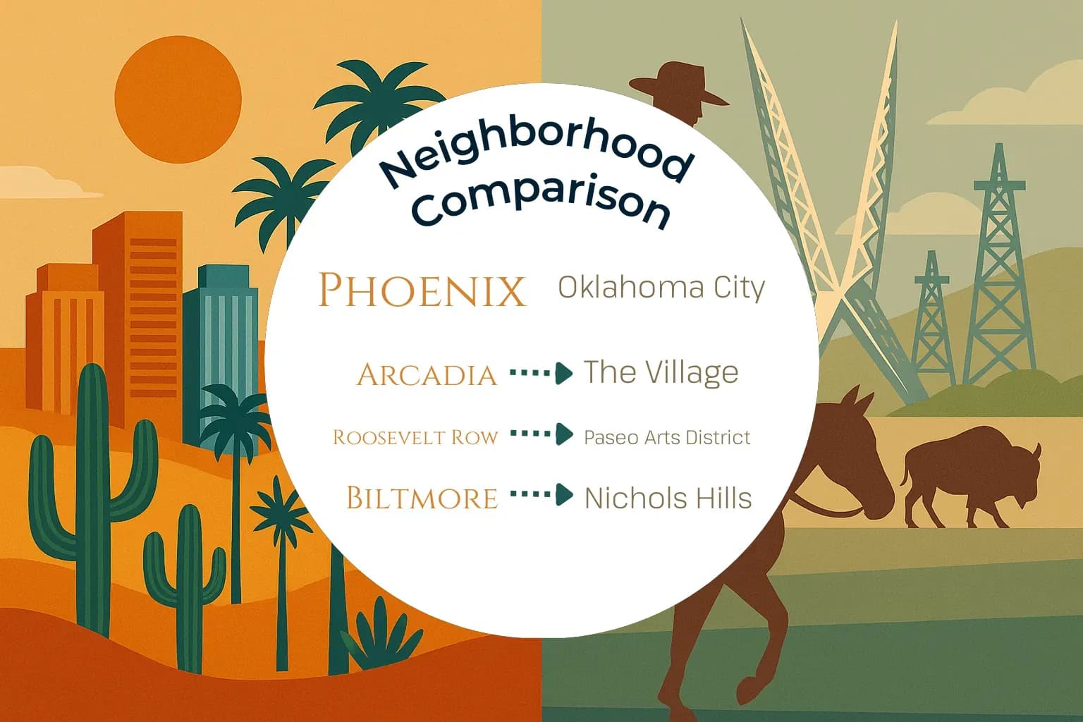 Phoenix vs Oklahoma City Neighborhood Comparison