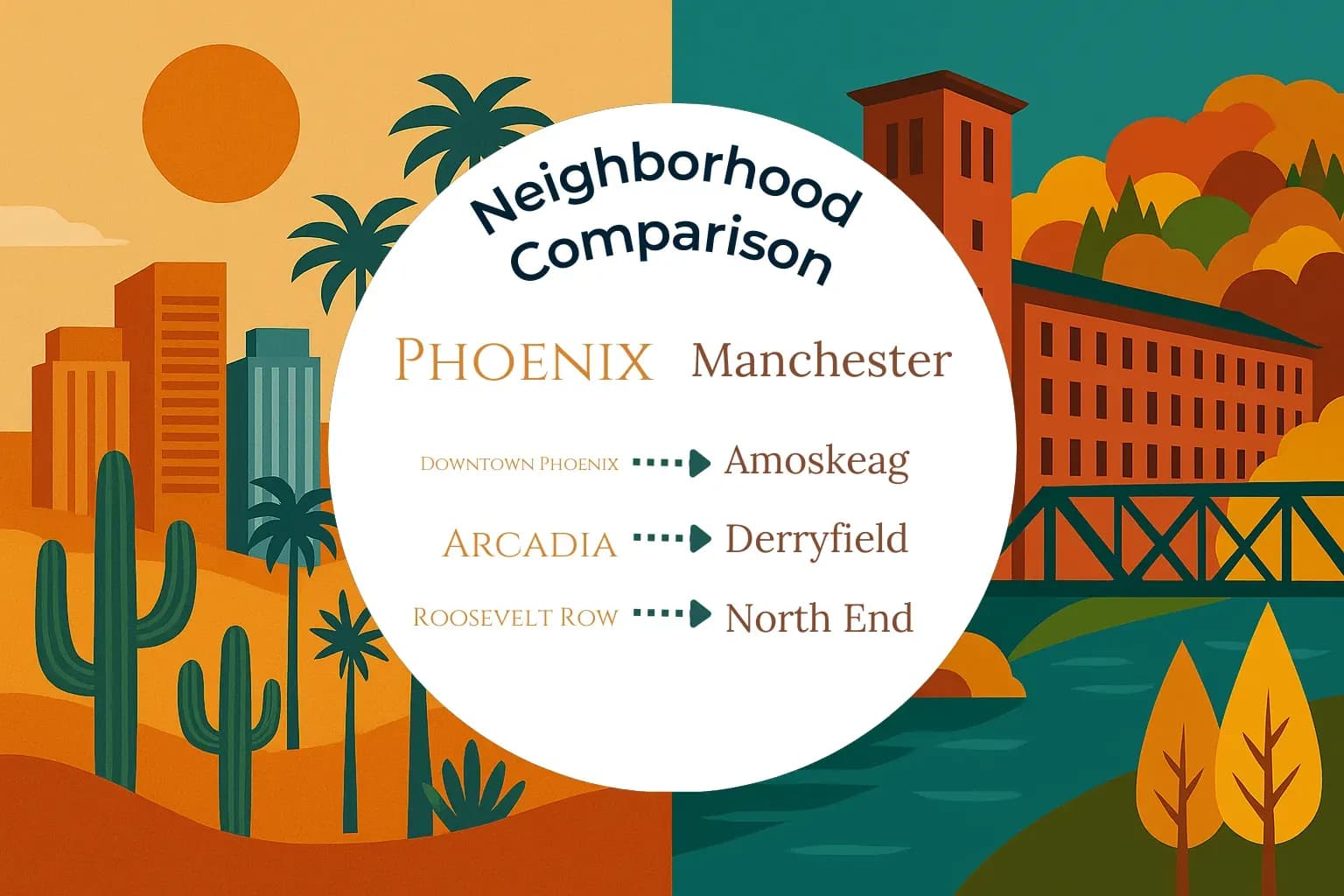 Phoenix vs Manchester Neighborhood Comparison